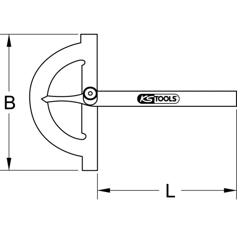 Winkelmesser KS Tools 300.0642 Gewicht 300 g