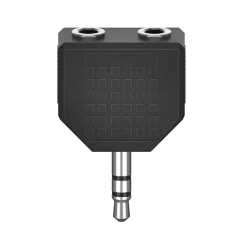 Audio-Splitter Hama 00305036 Schwarz 3,5 mm auf 2 x 3,5 mm