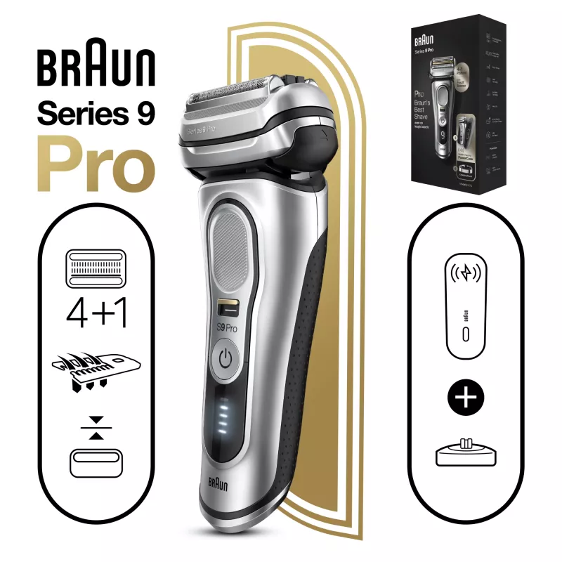 Braun Series 9 Pro 81744531 Herrenrasierer Folienrasierer Trimmer Silber