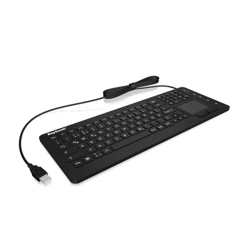 KeySonic KSK-6231 INEL (FR) Tastatur Industrial USB AZERTY Französisch Schwarz