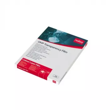 Nobo Overhead-Projektor Farb-Laserfolie, 210 x 297 mm, 50 Blatt