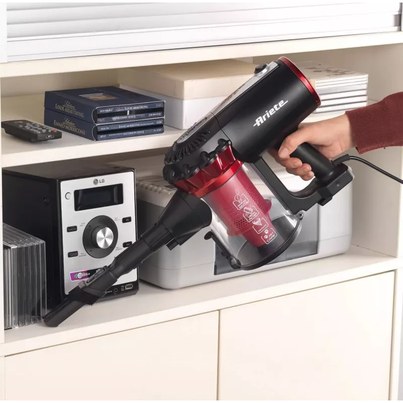 Ariete 2759/11 2-in-1 Stabstaubsauger AC Trocken HEPA Beutellos 600 W Schwarz, Rot