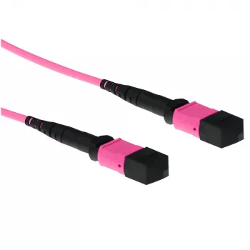 ACT 2m Multimode 50/125 OM4 Polarität A Glasfaser-Patchkabel mit MTP-Buchsen