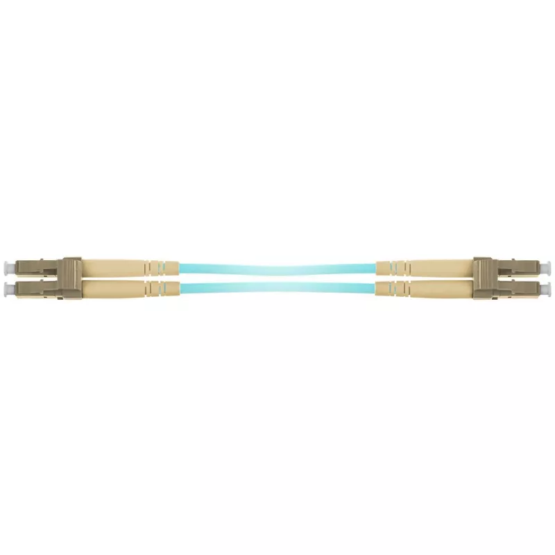 ACT 2 Meter Multimode 50/125 OM3 Duplex gepanzertes Glasfaser-Patchkabel mit LC-Steckern