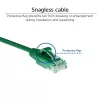 ACT Grün 0.5 Meter LSZH U/UTP CAT6 Slimline Patchkabel, rastnasenfrei, RJ45-Stecker