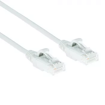 ACT Weiß 3 Meter LSZH U/UTP CAT6 Datacenter Slimline Patchkabel mit RJ45-Steckern