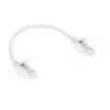 ACT Weiß 0,25 m LSZH U/UTP CAT6 Rechenzentrums-Slimline-Patchkabel rastnasenschutz mit RJ45-Steckern