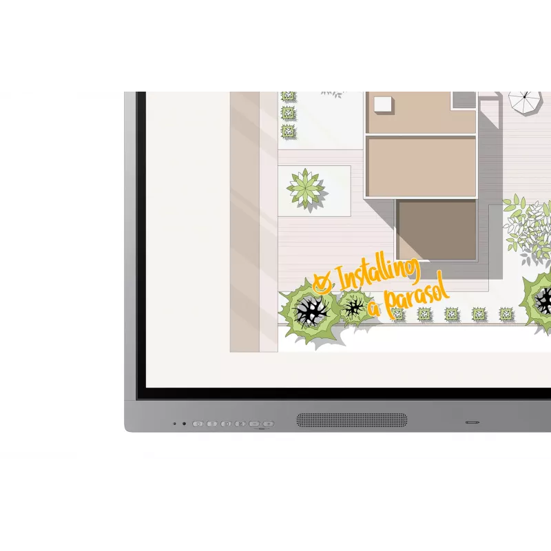 Samsung WE65FX interaktives Whiteboard 165,1 cm (65 Zoll) 3840 x 2160 Pixel Touchscreen Grau HDMI