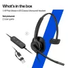 Kabelgebundenes Stereo-Headset HP Poly Mission 425 USB — Bulk, Gewicht 132 g