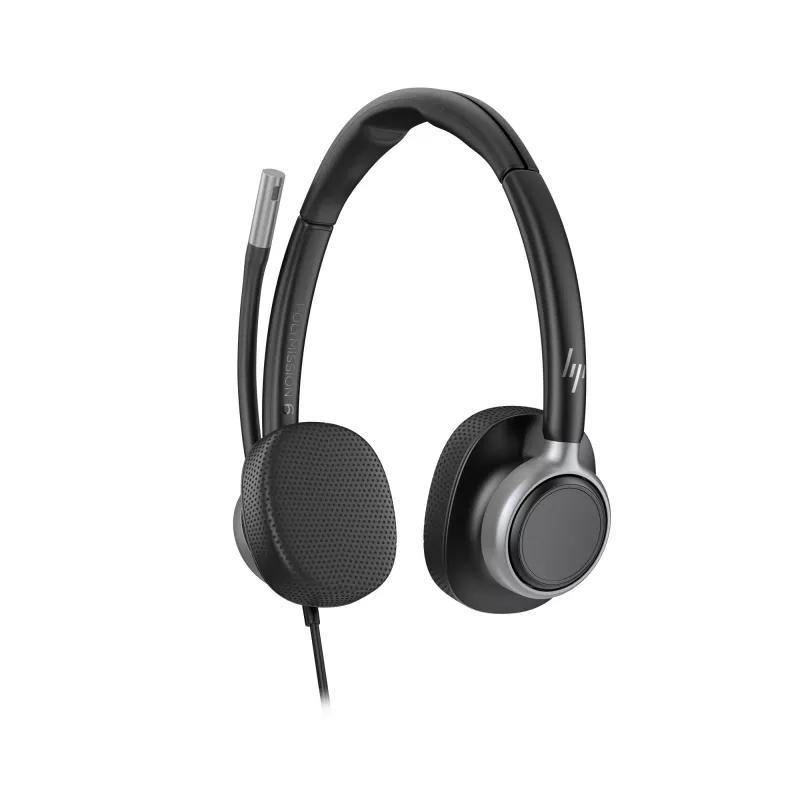 Kabelgebundenes Stereo-USB-Headset HP Poly Mission 625 — ohrumschließend, 147 g, USB-Anschluss (Bulk)