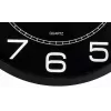 Unilux Mega Quarz Wanduhr, 600 mm, Schwarz