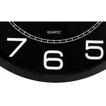 Unilux Mega Quarz Wanduhr, 600 mm, Schwarz