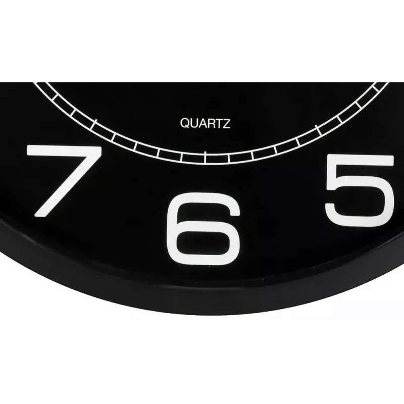 Unilux Mega Quarz Wanduhr, 600 mm, Schwarz