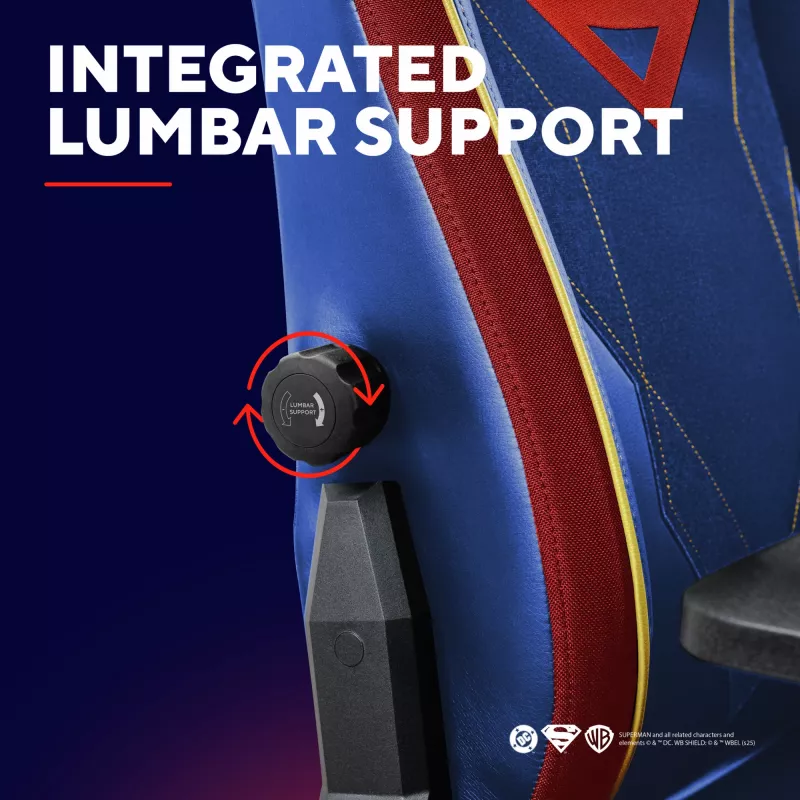 Gaming-Stuhl TRUST RUYA PRO GXT721SM Superman — ergonomisches Design, höhenverstellbar