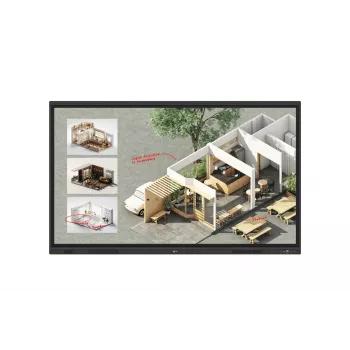 Interaktives Whiteboard LG CreateBoard Standard 65 Zoll (165,1 cm) 4K UHD 3840×2160 Touchscreen VA-Panel Wi‑Fi 6E 40W+20W