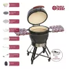 TunaBone Kamado Pro 22 Inch Grill, Größe M, Dark Grey