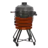 TunaBone Kamado Pro 22 Inch Grill, Größe M, Dark Grey