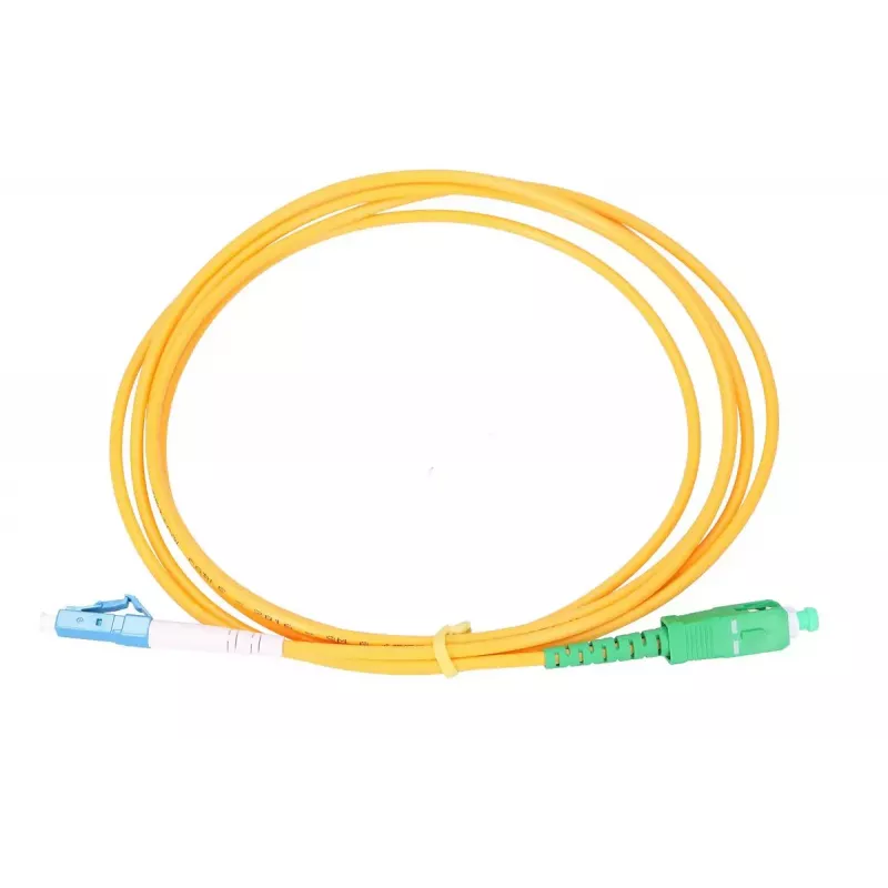 Patchcord Extralink SC/APC auf LC/UPC Singlemode G.652D 3 mm simplex, 1 m