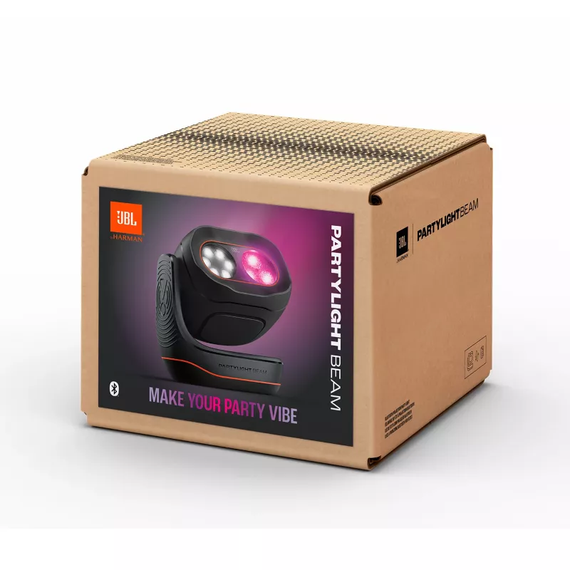 JBL PartyLight Beam Bluetooth RGB LED Lichteffektprojektor, Schwarz