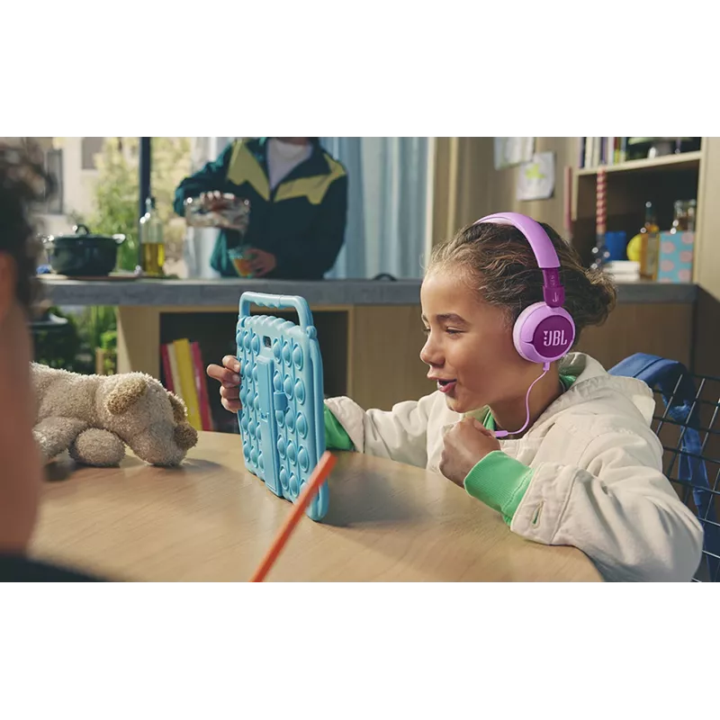 Headset JBL Junior 320 kabelgebunden, On-Ear, Kopfbügel, supra-aural, 20–20000 Hz, 116,8 g, lila