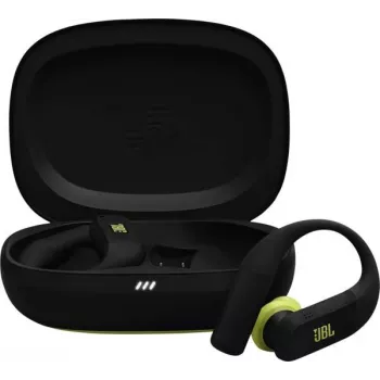 JBL Endurance Peak 4 True Wireless Sport-Ohrhörer, Schwarz/Limette
