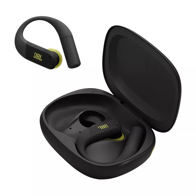 JBL Endurance Peak 4 True Wireless Sport-Ohrhörer, Schwarz/Limette