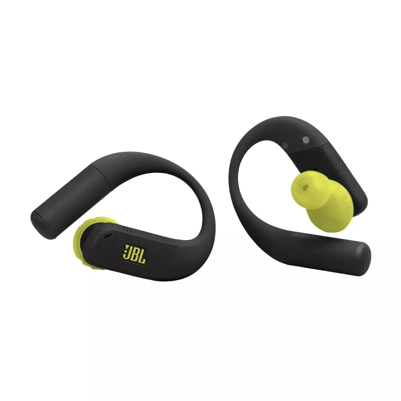JBL Endurance Peak 4 True Wireless Sport-Ohrhörer, Schwarz/Limette