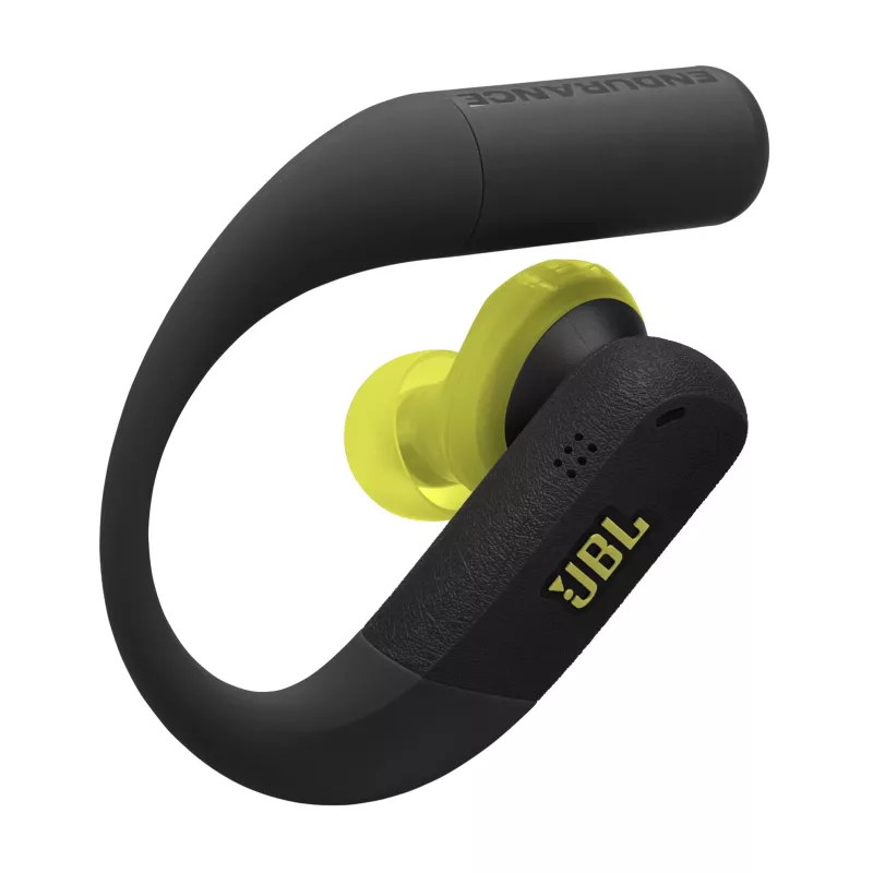 JBL Endurance Peak 4 True Wireless Sport-Ohrhörer, Schwarz/Limette