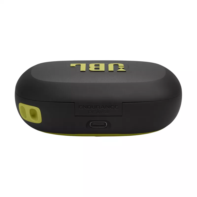 JBL Endurance Peak 4 True Wireless Sport-Ohrhörer, Schwarz/Limette