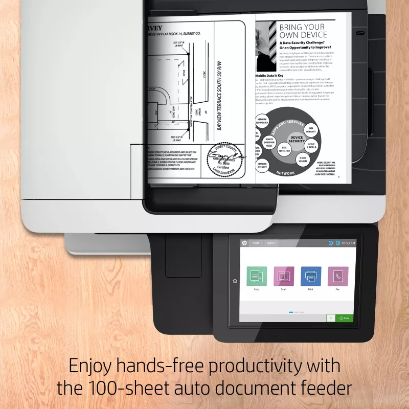 Multifunktionsdrucker HP LaserJet Enterprise MFP M528f Laser Monodruck