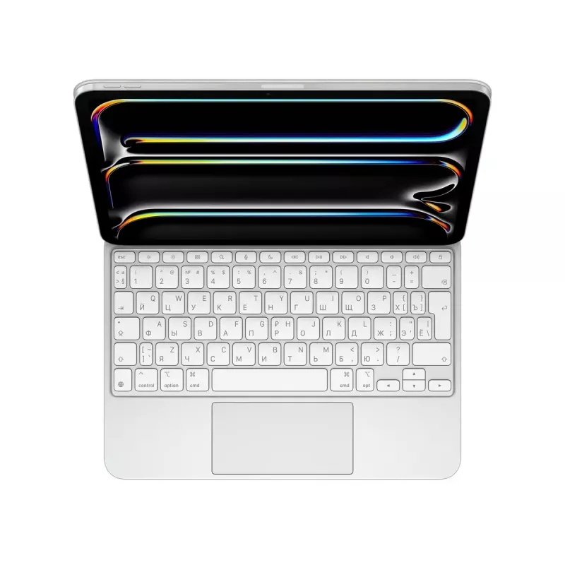 Apple Magic Keyboard QWERTY Russisch Weiß mit Trackpad für iPad Pro 11 Zoll