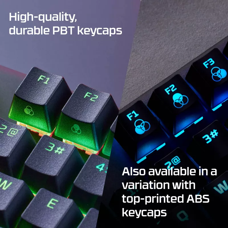 HyperX Alloy Origins Core PBT HX Aqua – Mechanische Gaming-Tastatur