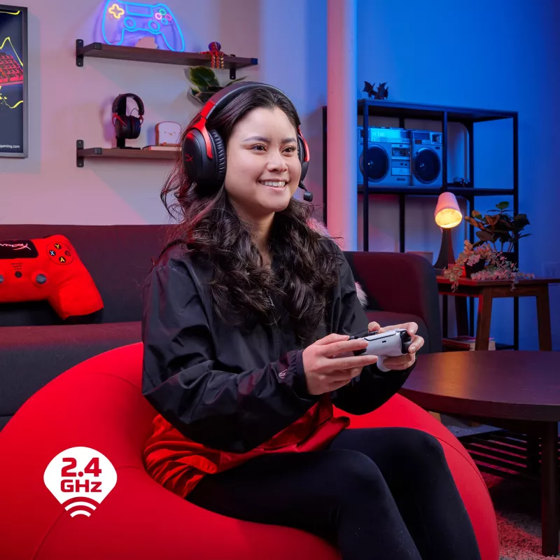 HyperX Cloud III Wireless - Gaming-Headset, Schwarz, China, ohrumschließend, geschlossen, aktiv, 155 mm