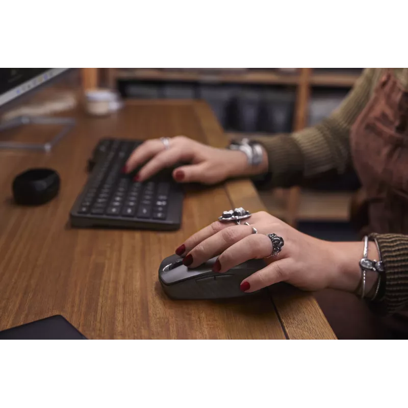 HP 460 Multi-Device Bluetooth-Tastatur – kabellos, AZERTY, Belgisch, Schwarz