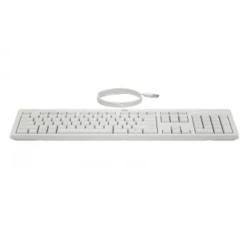 HP 225 Kabelgebundene Maus- und Tastaturkombination, Full-Size (100 %), Kabelgebunden, USB, Weiß, Maus enthalten