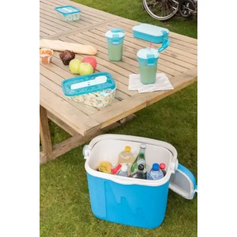 Kühltasche Keter High-rise 33 L — 49,8×33,3×41 cm, blau/weiß