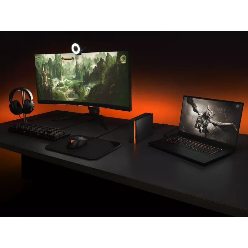 Seagate FireCuda Gaming Hub externe Festplatte 8 TB Micro-USB B / USB Type-A / USB Type-C 3.2 Gen 1 (3.1 Gen 1) Schwarz