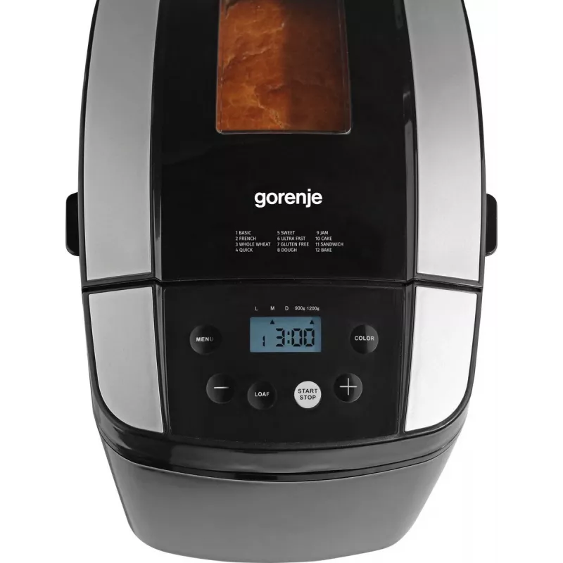 Gorenje BM1210BK Brotbackautomat 800 W Schwarz, Grau