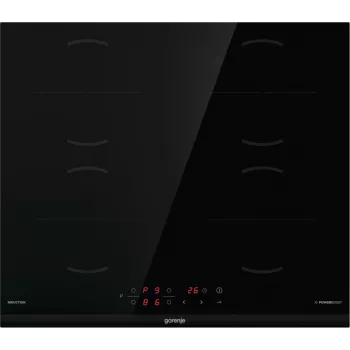 Gorenje Induktionskochfeld GI6401BCE RAL9017, Schwarz, Einbau, 59,5 cm, Zonen-Induktionskochfeld, Glaskeramik, 4 Zone(n)
