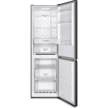 Gorenje Kühl-Gefrierkombination NRK619CABXL4, 304 L, 6 kg/24h, Klasse C, Frischzonefach, Schwarz