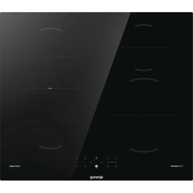 Gorenje Induktionskochfeld GI6421BSC, Schwarz, Einbau, 59,5 cm, Zonen-Induktionskochfeld, Glaskeramik, 4 Zone(n)