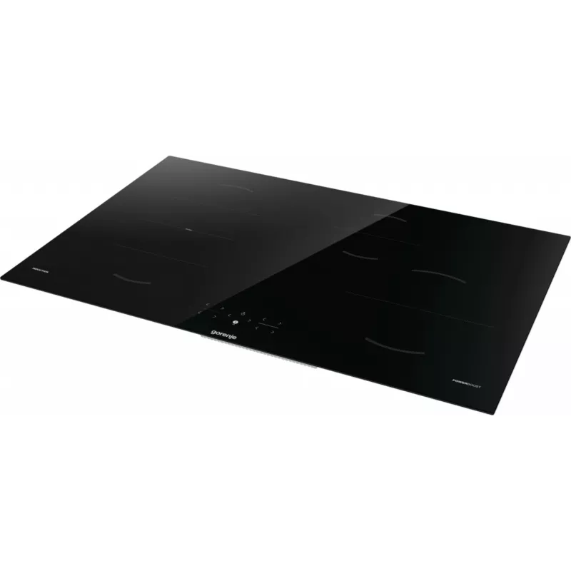 Gorenje Induktionskochfeld GI8421BSC, Schwarz, Einbau, 80 cm, Zonen-Induktionskochfeld, Glaskeramik, 4 Zone(n)