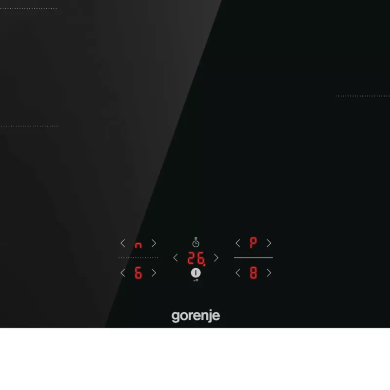 Gorenje Induktionskochfeld GI8421BSC, Schwarz, Einbau, 80 cm, Zonen-Induktionskochfeld, Glaskeramik, 4 Zone(n)