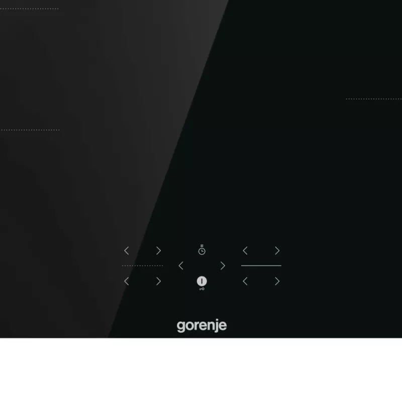 Gorenje Induktionskochfeld GI8421BSC, Schwarz, Einbau, 80 cm, Zonen-Induktionskochfeld, Glaskeramik, 4 Zone(n)