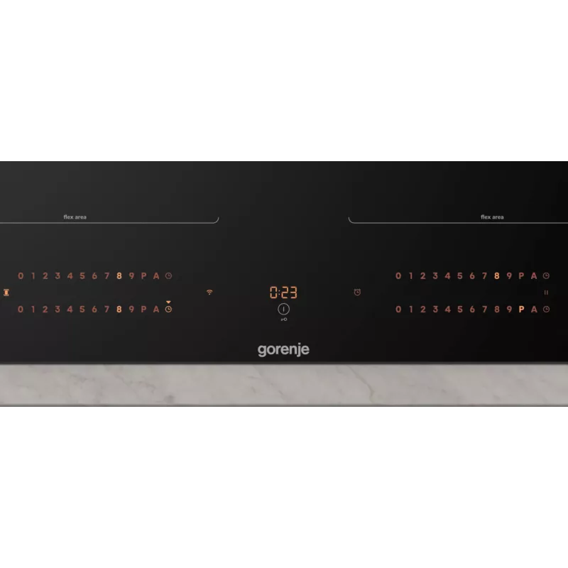 Gorenje Induktionshäll GI6443BSCWF, Schwarz, Einbau, 60 cm, Zonen-Induktionskochfeld, Glaskeramik, 4 Zone(n)
