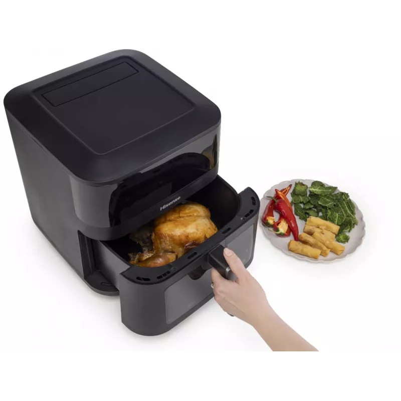 Hisense HAF2100DCD Einzel 7,7 L 2100 W Heißluftfritteuse Schwarz