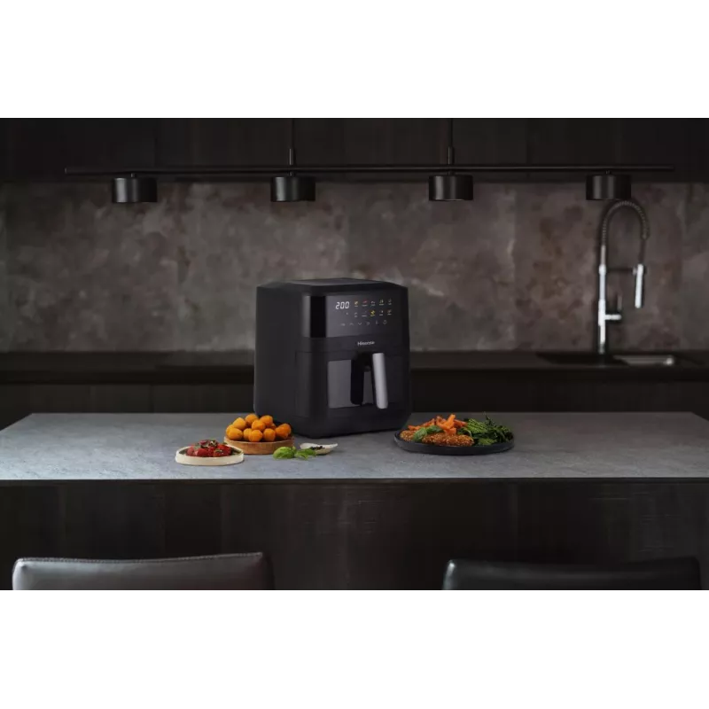 Hisense HAF2100DCD Einzel 7,7 L 2100 W Heißluftfritteuse Schwarz