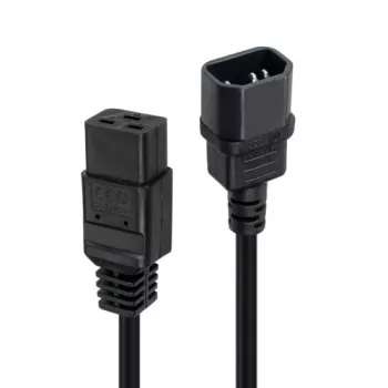 Lindy 2m C14 auf C19 Netzkabel-Verlängerung, Schwarz, 2 m, IEC C14, IEC C19, 250 V
