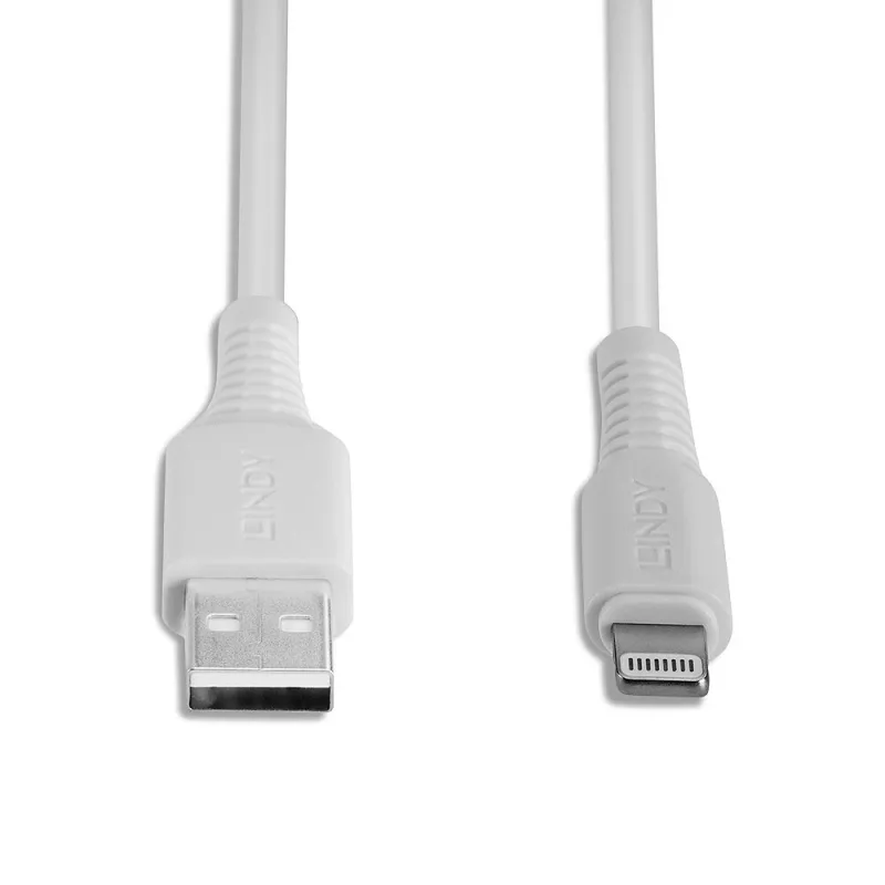 Lindy 2m USB-auf-Lightning-Kabel, Weiß, 2 m, Lightning, USB A, Weiß, Gerade, Gerade