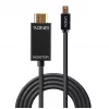 Lindy 33365 SATA-Kabel, 4-Pin Strom + 7-Pin SATA auf 22-Pin SATA, 0,5 m, Rot